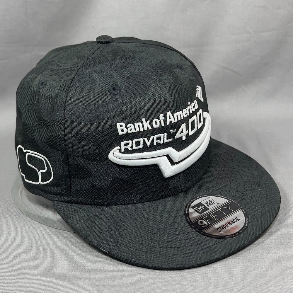Bank Of America Roval 400 Nascar Snapback Hat Cap New Era 9fifty Black Camo Mens
